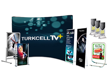 Display ürünlerin tasarımı, markanın imajına ve kampanyanın hedeflerine uygun olarak özelleştirilebilir.