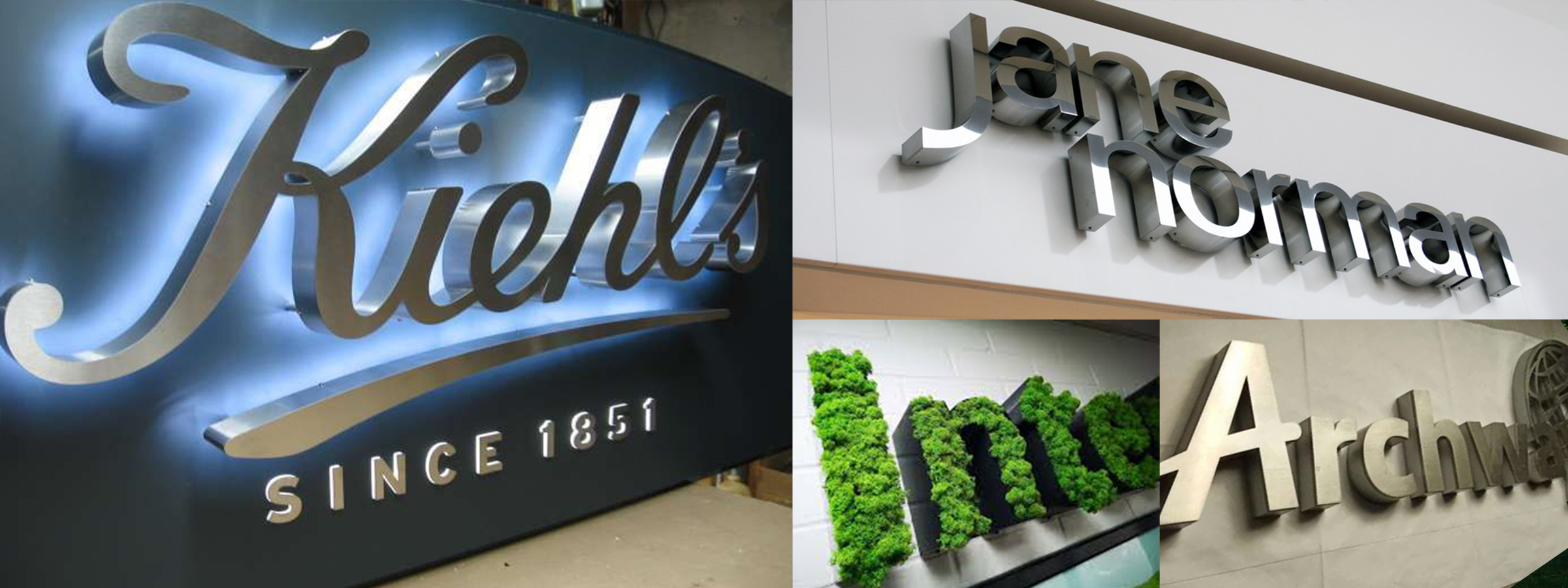 Krom kutu harf tabelalar, kurumsal firmalardan mağazalara, restoranlardan otellere kadar birçok farklı sektörde kullanılmaktadır.